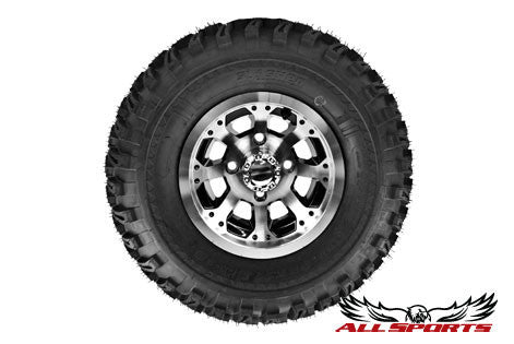 10" Octo on 22" Slasher Tires - Machined/Black