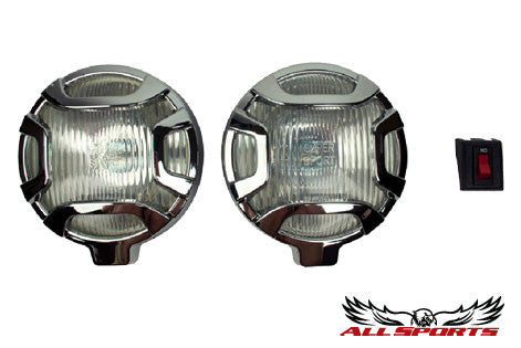 Navigator 6" Round Grill Guard/Bumper Light, Clear