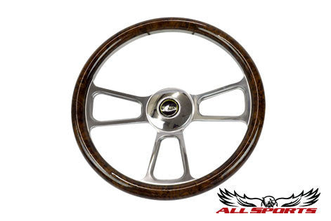 Regal Burl GT-4 1/2 Wrap Billet Steering Wheel