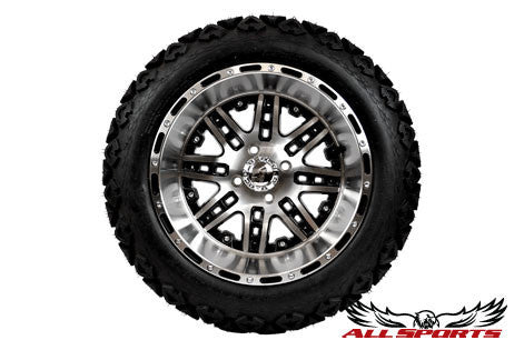 14" Megastar with 23" Backlash Tires - Machined