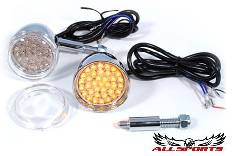 Chrome LED Turn Signal Lights