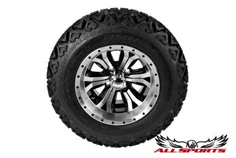 Backlash X with 12" Machined Black Accents Optimus Wheel (Set)