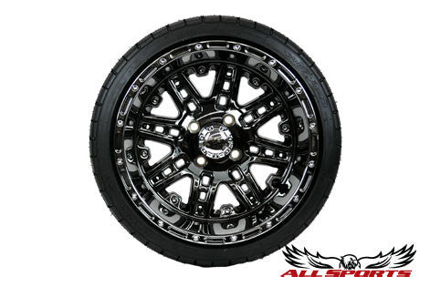 14" Megastar on Low Profile Backlash - Black Chrome