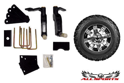 EZ-Go New Style Drop Axle Lift w/ 12" Buckshot on 23" Backlash