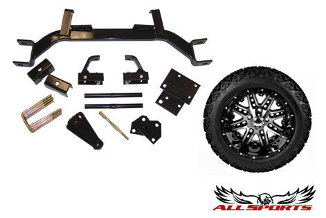 E-Z-GO Old Style Drop Axle 5" w/ 14" Megastar on Backlash X