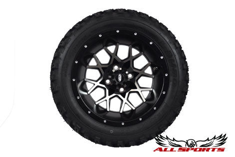 14" ITP Hurricane on 23" Duro Desert Tires - Machined